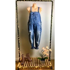 Denim overalls